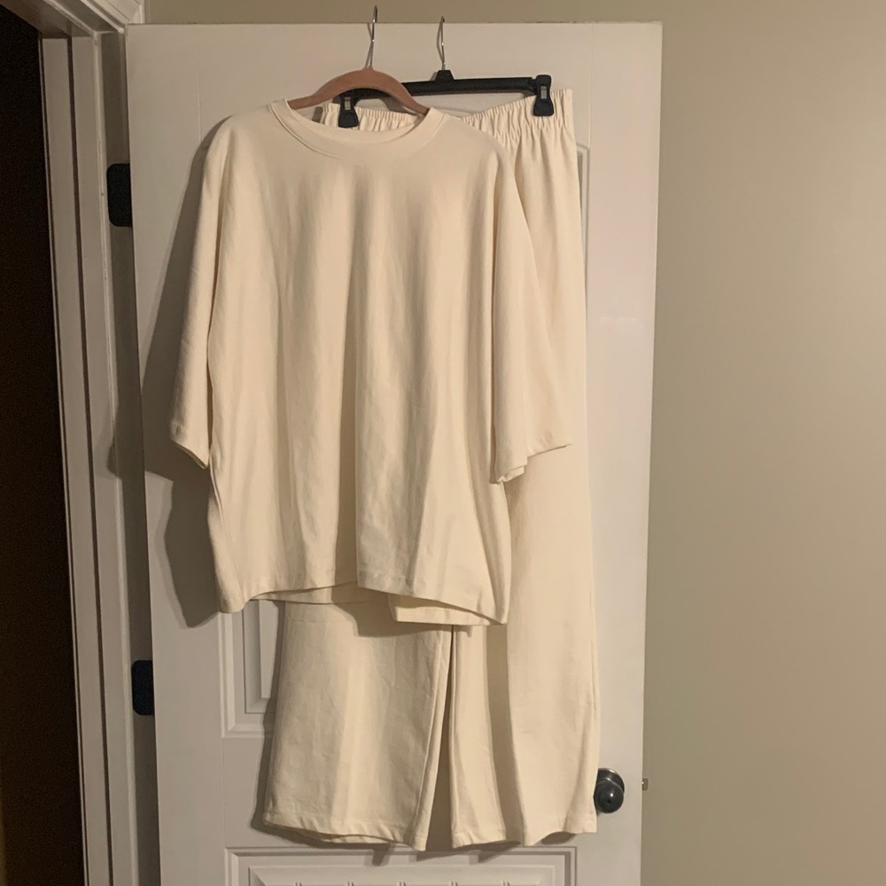 Cream Two Piece Set